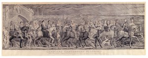 Los peregrinos de Canterbury de Chaucer de William Blake